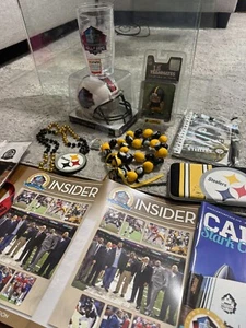 Lot Of 12 Items Jack Ham Hall Of Fame Mini Helmet Pittsburgh - Picture 1 of 14