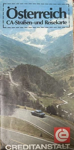 Carta da viaggio vintage Austria CA-Straben-un Austria Creditanstalt Bank Map  - Foto 1 di 12