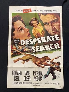 Póster original de la película Desperate Search 1953 Howard Keel - Imagen 1 de 1