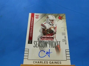 Charles Gaines Contenders Draft Picks 2015 RC Rookie Autograph Auto - Picture 1 of 2