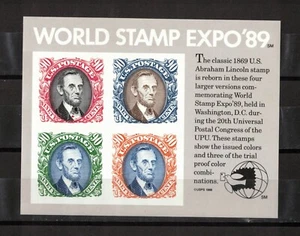 USA 1989 World Stamp Expo 89  S/Sht. Sc#2433 MNH - Picture 1 of 1