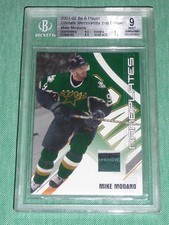 2001-02 BAP Ultimate Memorabilia MIKE MODANO 10/50 3CLR Nameplates Patch BGS9 