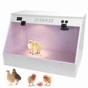 Chicken Brooder Box Chick Brooding Box with Heat Lamp Holds 12-18 Chicks - Picture 1 of 6