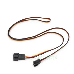 PC Cooling Fan 3 Pin Female to 3pin Male Convert Connector Extension Cable 600mm - Picture 1 of 4