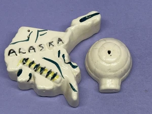 Vintage Parkcraft Alaska State Iglu Salz & Pfefferstreuer Seitenblick 1950er - Bild 1 von 8