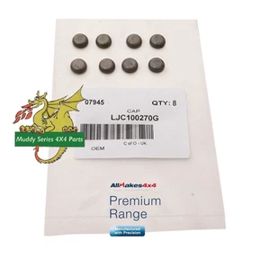 OE Spec Land Rover Diesel 2.5 D TD 200TDI 300TDI  Valve Stem Cap x 8 LJC100270 - Picture 1 of 3