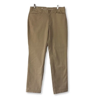 Eddie Bauer Nuevo Legendwash Elastizado Curvilíneo Recto Caqui Pantalones Talla 10 Oficina Foto 1 de 4