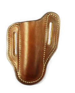 Brown Folding Hunter Leather Knife Sheath - Picture 1 of 6