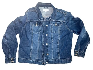 Liz Claiborne Jeansjacke Damen XL Knopfleiste Taschen - Bild 1 von 6