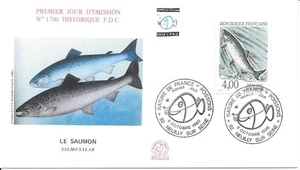 FRANCE 1990 FDC FISH YT 2665 - Picture 1 of 1