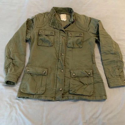 Ralph Lauren Polo Jeans Chaqueta Para Hombres Mediana Verde Utilidad Campo Algodón Militar Foto 1 de 4