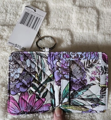 Vera Bradley Women's Cotton Campus Double ID Case Lavender Meadow New with Tags - Image 1 of 2