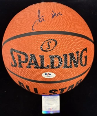 CJ McCollum Signed Spalding All Star Basketball PSA Washington Wizards - Image 1 of 3