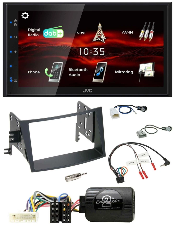 JVC USB Bluetooth Lenkrad DAB 2DIN Autoradio für Subaru Legacy Outback 09-15 - Bild 1 von 4