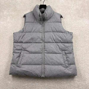 Old Navy Puffer Vest Mens Size XL Gray Full Zip Synthetic Pockets Quilted - Picture 1 of 10