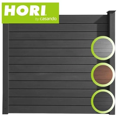 HORI WPC Sichtschutzzaun Stecksystem Zaun Garten Gartenzaun - Bild 1 von 3