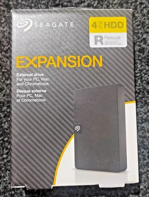 Seagate Expansion 4TB Mobile External Hard Drive in Black - USB3.0 - Image 1 of 2