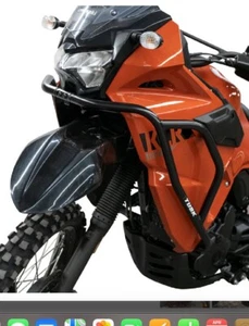 Tusk Crash Bars - Engine Guards Black Compatible with Kawasaki KLR650 2022-2025 - Foto 1 di 6