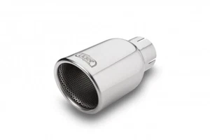 Ulter Endrohr Auspuffblende Sportauspuff 90mm für AUDI MERCEDES VW 55mm Anschluß - Bild 1 von 1