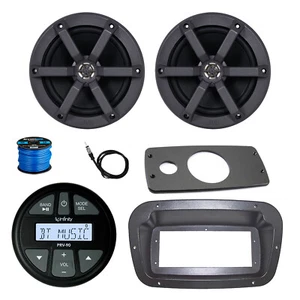 Infinity Radio, Adapter, Spa Bezel, ANT, 2x 6.5" 100W Black Speaker w/Wire - Picture 1 of 8