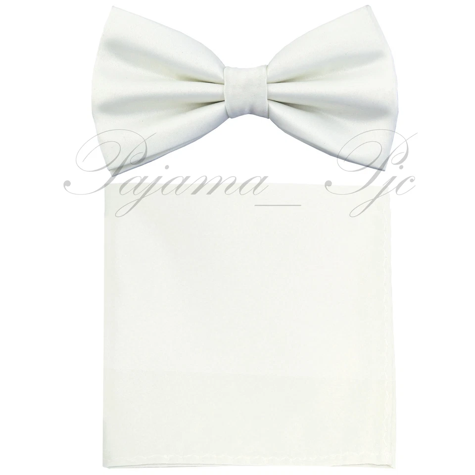 Conjunto de pajarita y pañuelo cuadrado de bolsillo preatado mariposa para hombre boda fiesta graduación Foto 1 de 1
