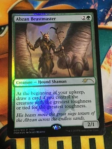 C5374 MAGIC THE GATHERING MTG FNM PROMO ABAN BEASTMASTER #005 MP FOIL - Bild 1 von 12