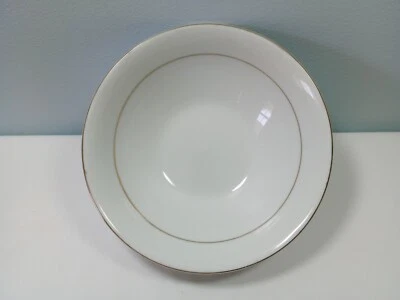 8 Gibson Everyday China White with Gold Trim  ~ 6" Soup Bowls NIB - Image 1 of 4