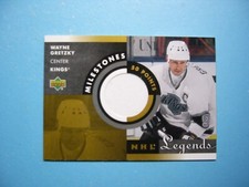 2001/02 UD NHL LEGENDS PIECES OF HISTORY STICK MILESTONES #M-WG WAYNE GRETZKY LA