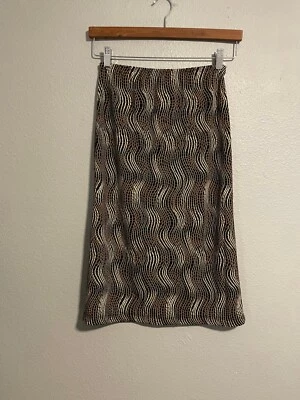 Falda vintage para mujer La Belle talla pequeña negra geométrica grunge años 90 Y2K Foto 1 de 4