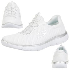 skechers memory foam mujer plata