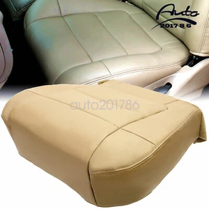 Para Ford F150 2001 2002 2003 2003 asiento inferior cuero para pasajeros cubierta cojín bronceado - Imagen 1 de 10