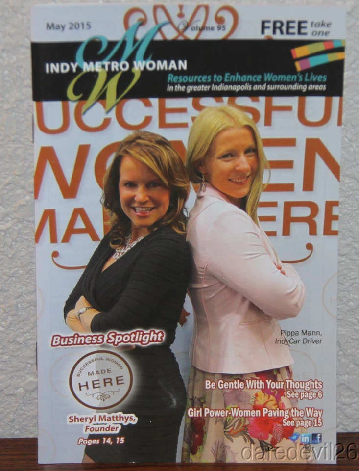 Revista Pippa Mann Indy Metro Woman Indy 500 Indy Car 2015 Foto 1 de 1