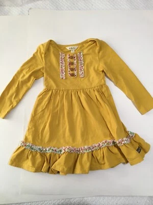 Vestido Matilda Jane Vault Good Vibes Lap Usado en Excelente Condición La Aventura Comienza Amarillo Talla 2 Foto 1 de 4
