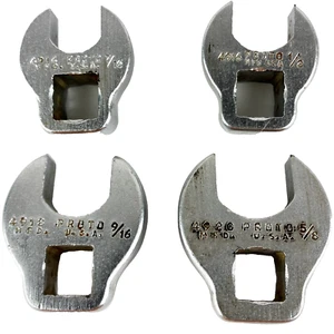4 Proto Crowfoot Wrench 3/8dr. 7/16 1/2 9/16 5/8”Socket Vintage Tool USA - Picture 1 of 2