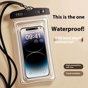 2 Pack IPX8 Waterproof Phone Pouch Universal Touch Sensitive Dry Bag Case - Picture 1 of 12