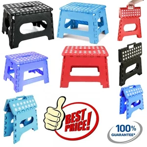Folding Footstep Stool Multi-Purpose Plastic Foldable Easy Storage Home Kitchen - Picture 1 of 34