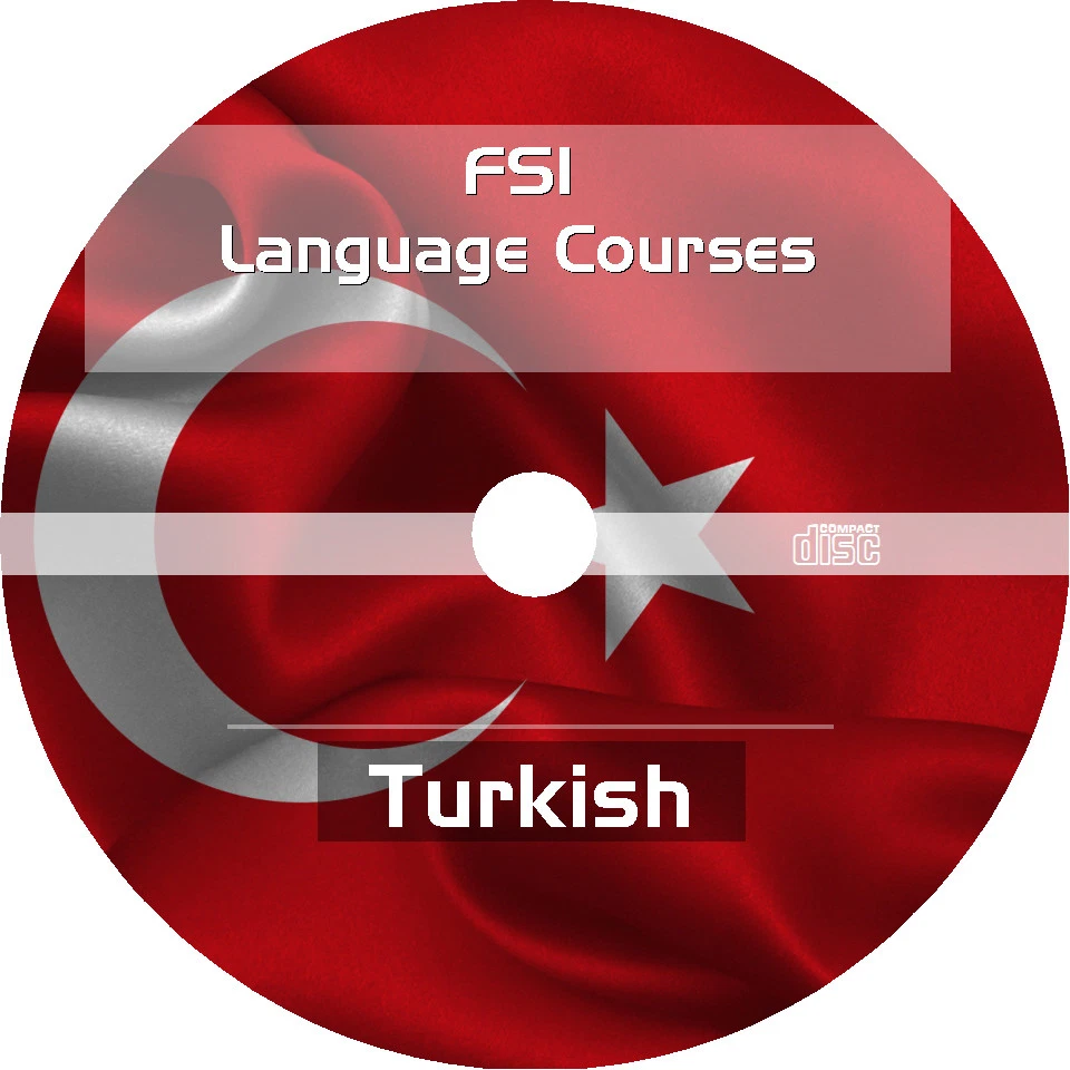 * LEARN TURKISH LANGUAGE * FSI TRAINING COURSE * MP3 AUDIO PDF on CD * BASIC - Image 1 of 1