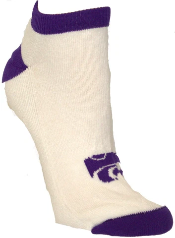 NCAA Kansas State WIldcats No Show Socks Cover