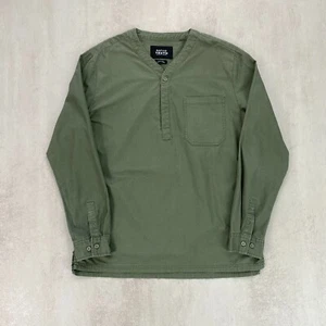 Native Youth Men Shirt Sz L Khaki Green Oversized Military Minimalist Gorpcore - Picture 1 of 8
