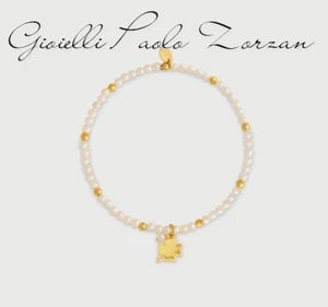 Braccialetto Rue des mille elastico con perle e palline quadrifoglio BR-SOGPE QU - Imagen 1 de 1