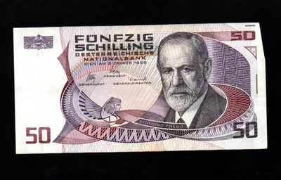 50 SCHILLING VERY FINE   BANKNOTE  FROM  AUSTRIA  1986   PICK-149 - Image 1 of 2