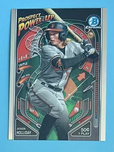 2024 Bowman Chrome Prospect Power-Up #PP-5 Jackson Holliday RC Orioles - Foto 1 di 2
