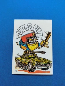 ODD RODS Donruss sticker/card #15 SUPER FUZZ related Odder Fantastic 1969-1973 - Picture 1 of 4