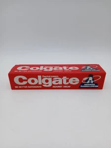 Vintage Colgate Dental Cream Toothpaste Advanced Fluoride System Storage Box - Picture 1 of 5