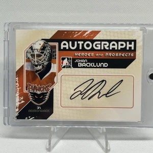 ITG Heroes and Prospects Johan Backlund #A-JBA Auto Phantoms Flyers 2011 - Imagen 1 de 2