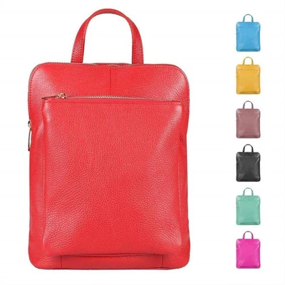 ITALYSHOP24.COM ITALY DAMEN LEDER RUCKSACK REISE SHOPPER SCHULTERTASCHE UMHÄNGETASCHE BACKPACK