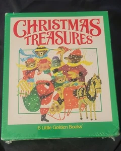 Christmas Treasures 6 Little Golden Books Holiday Set Sealed 1982 Lot Vintage  - Bild 1 von 6