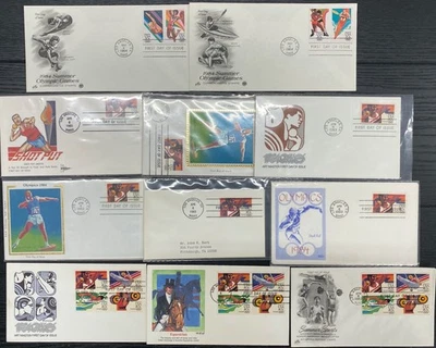 1980's Olympic Games mixed cachet First Day covers lot of 137 sets & Blocks of 4 - Image 1 of 4