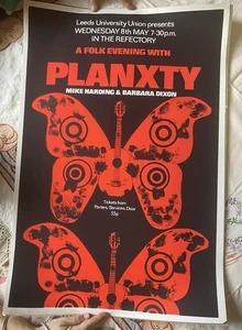 Planxty, Original Concert Poster, 8th May 1974, Leeds University  - Imagen 1 de 1