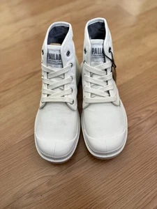 New PALLADIUM PAMPA LITE Recycle WP Sneaker Ankle Boots Women Sz 6 M In WHITE - Picture 1 of 10